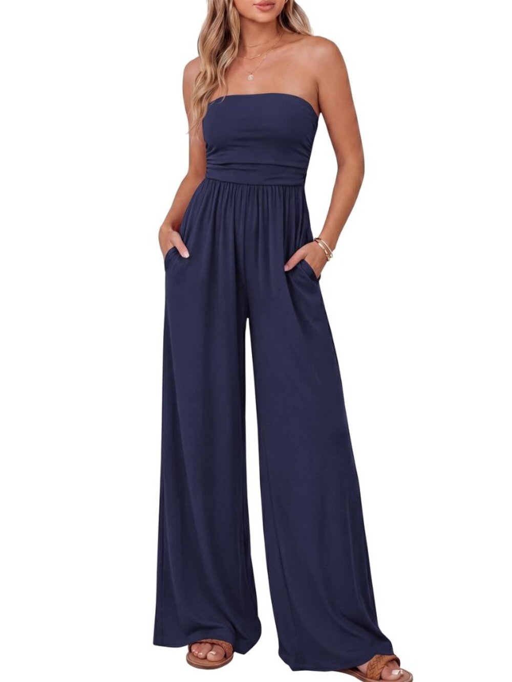 Strapless Jumpsuits For Women Summer Casual Rompers